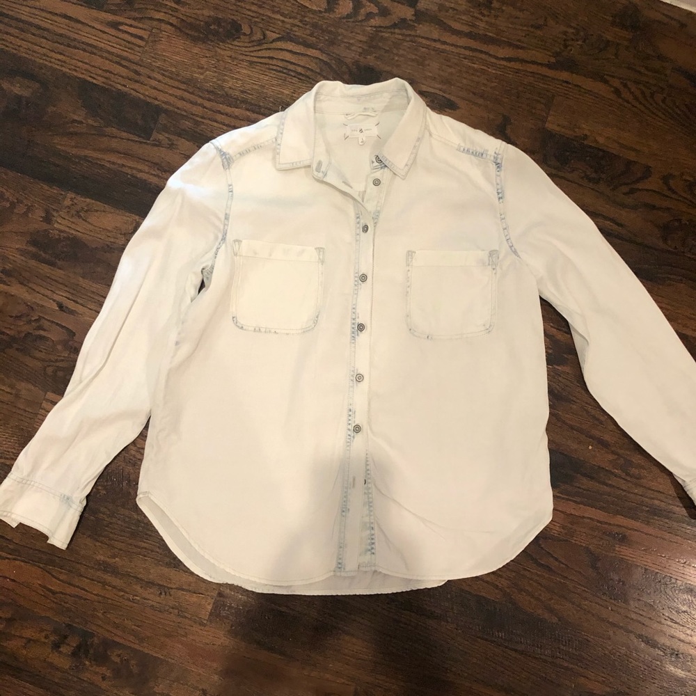 White-Washed Button Down